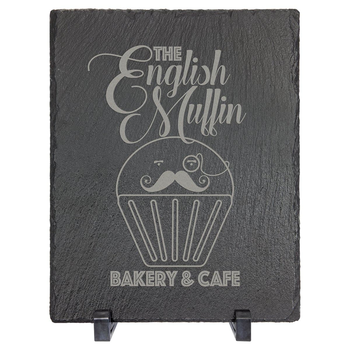 Rectangle Slate Decor with Rubber Pads and Stands