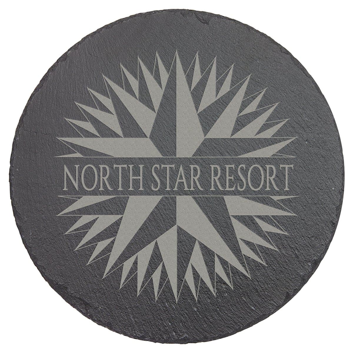 Round Slate Decor with Foam Pads