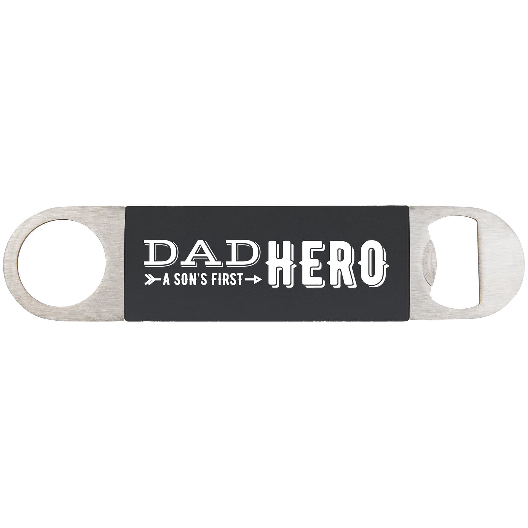 Black/White Bottle Opener with Silicone Grip — view 1 of 2