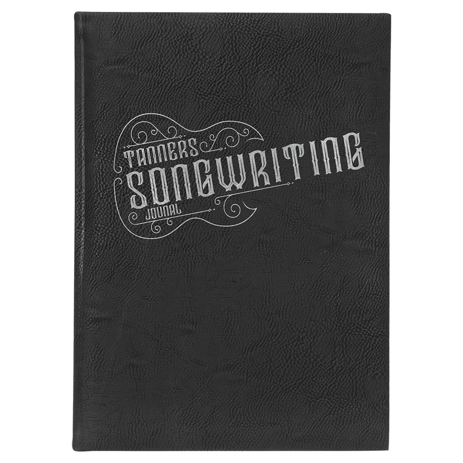 Black/Silver Leatherette Journal — view 1 of 4