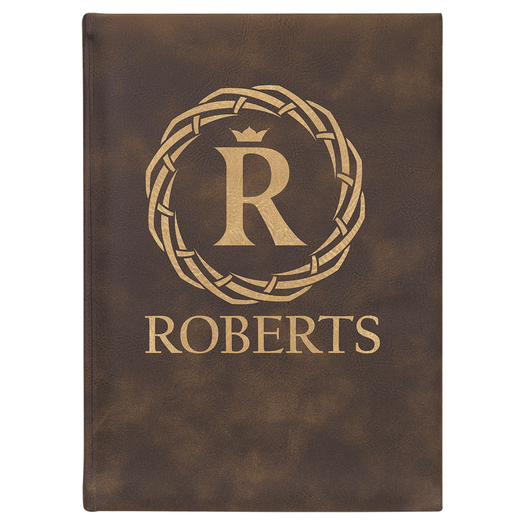 Rustic/Gold Leatherette Journal — view 1 of 4