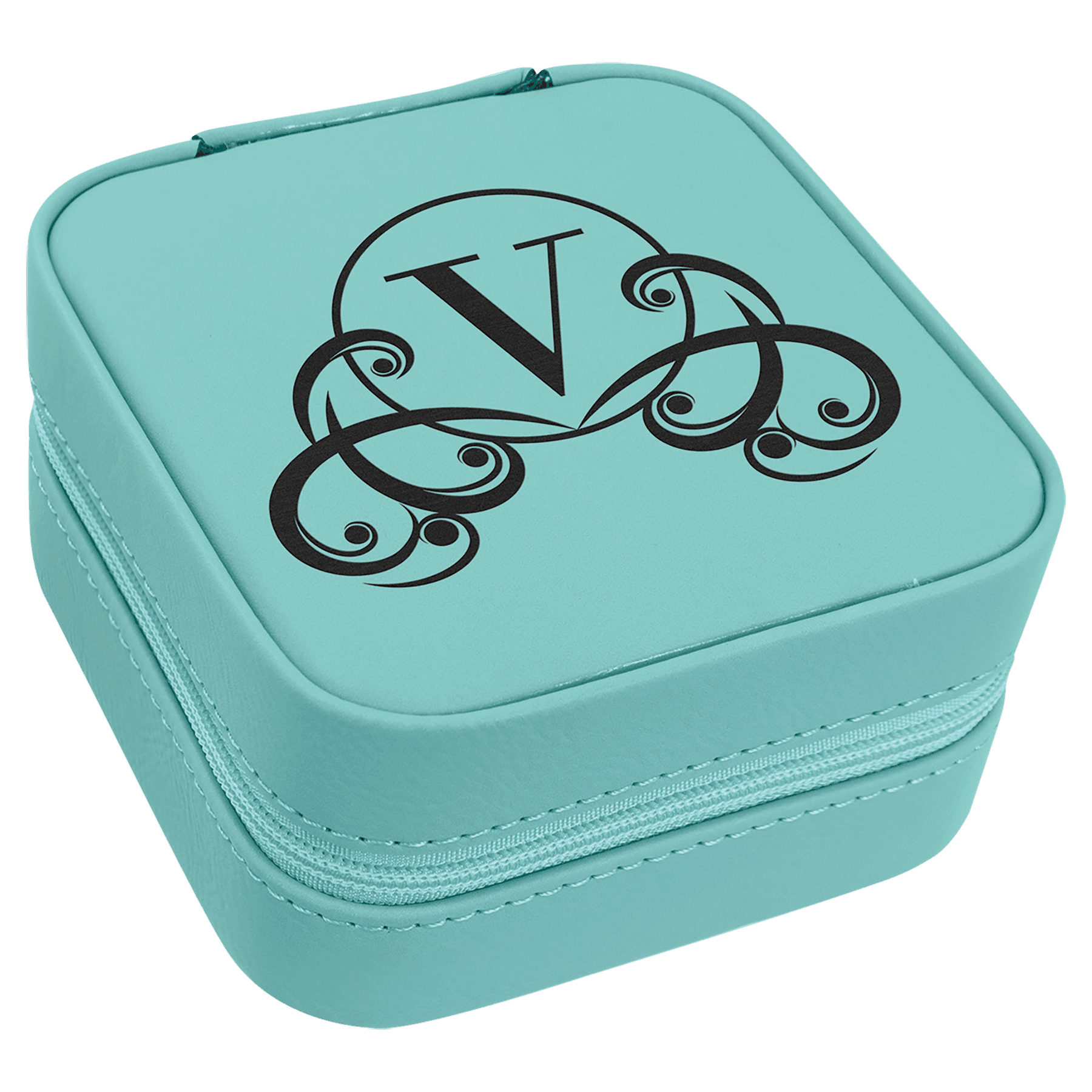 Teal Leatherette Travel Jewelry Box — view 1 of 6