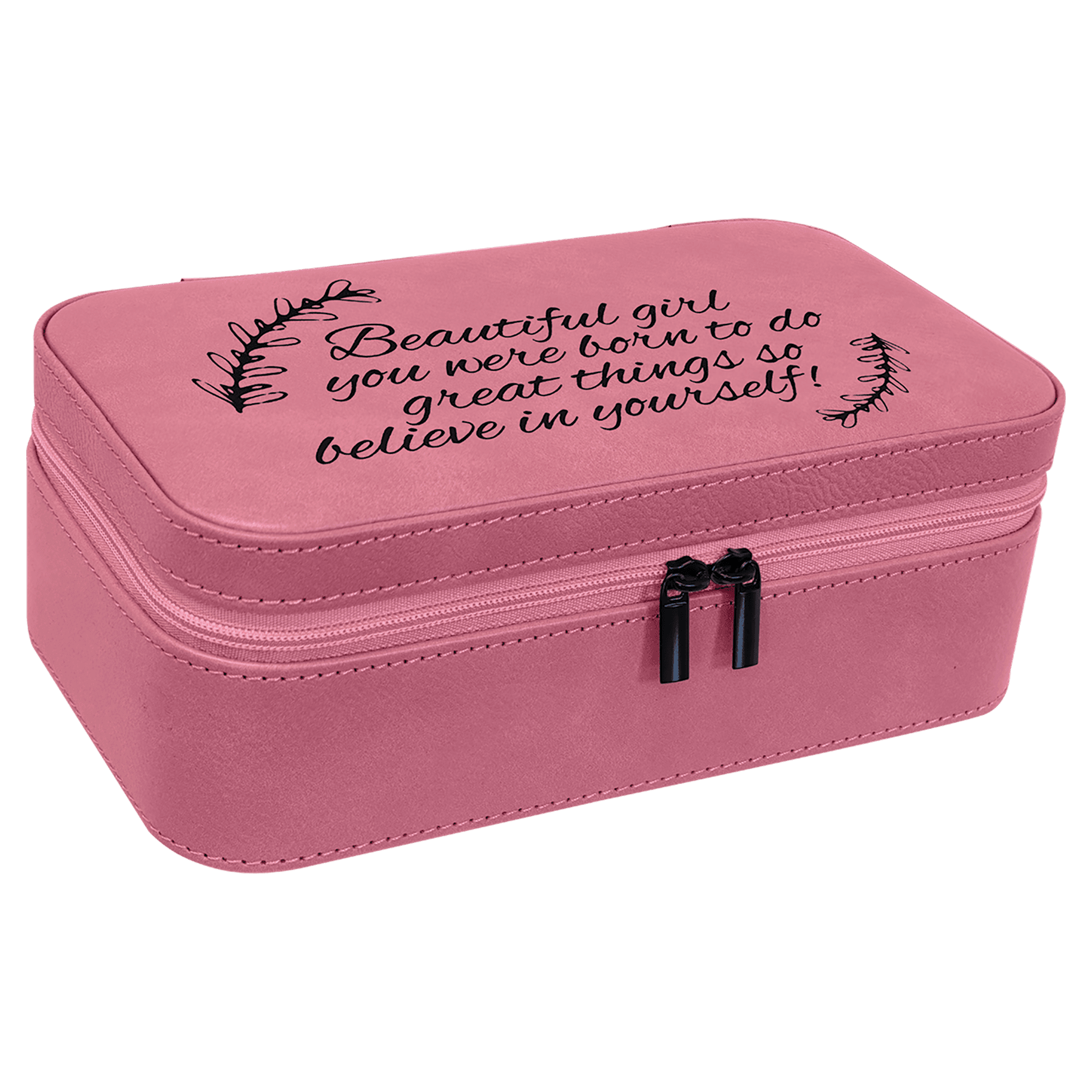 Pink Large Leatherette Jewelry Box — view 1 of 6