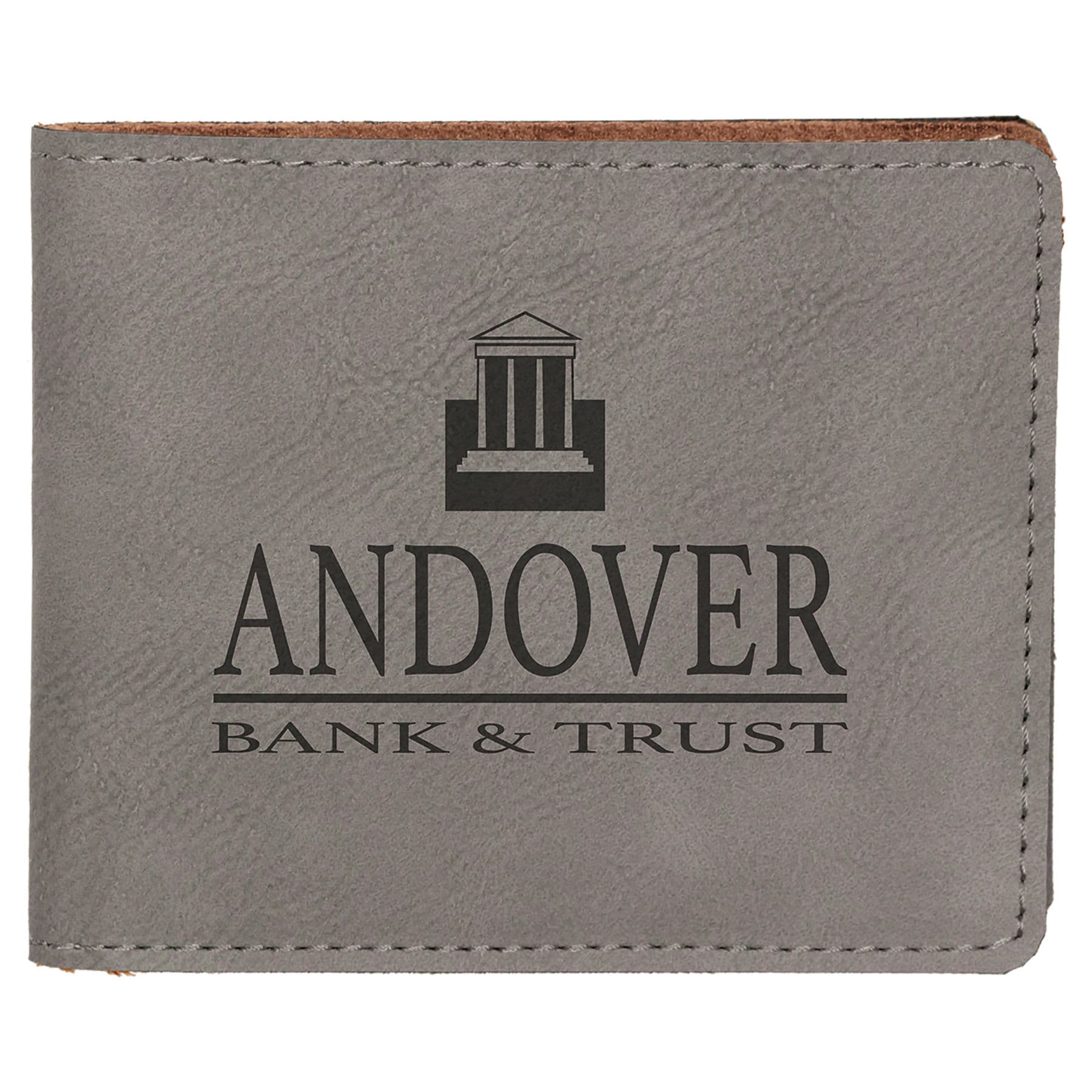 Gray Leatherette Bifold Wallet — view 1 of 5