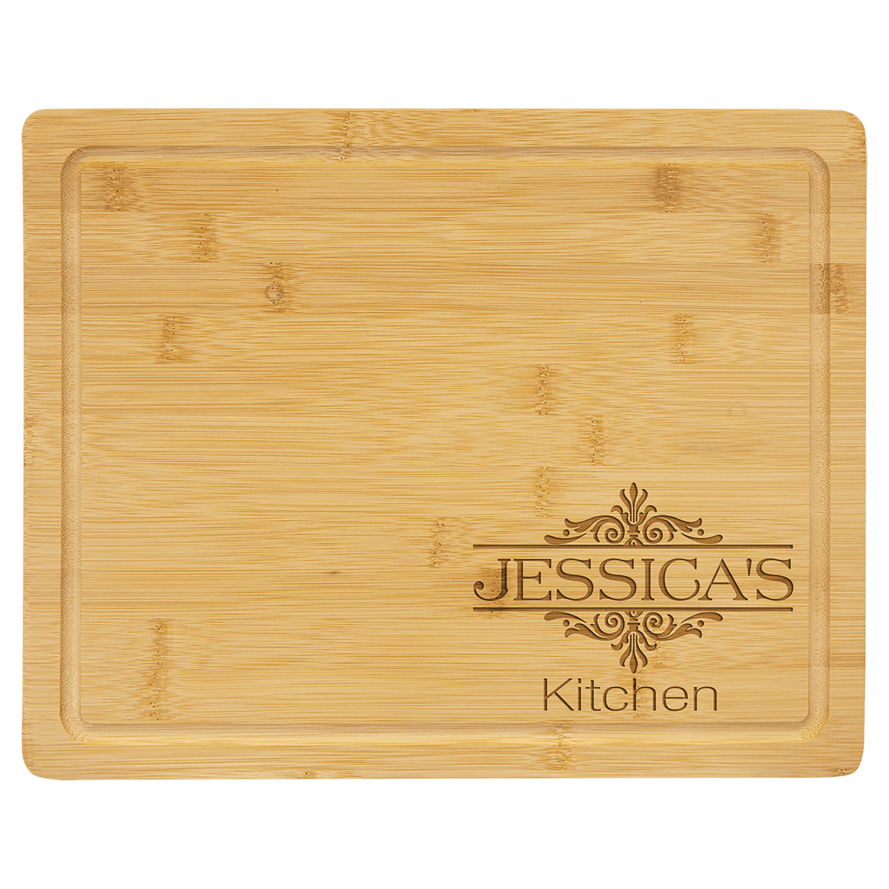 Bamboo Cutting Board with Drip Ring — view 1 of 6