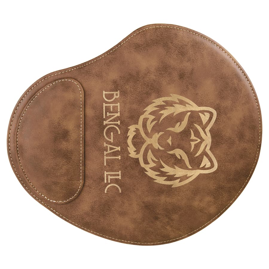 Rustic/Gold Leatherette Mouse Pad — view 1 of 2