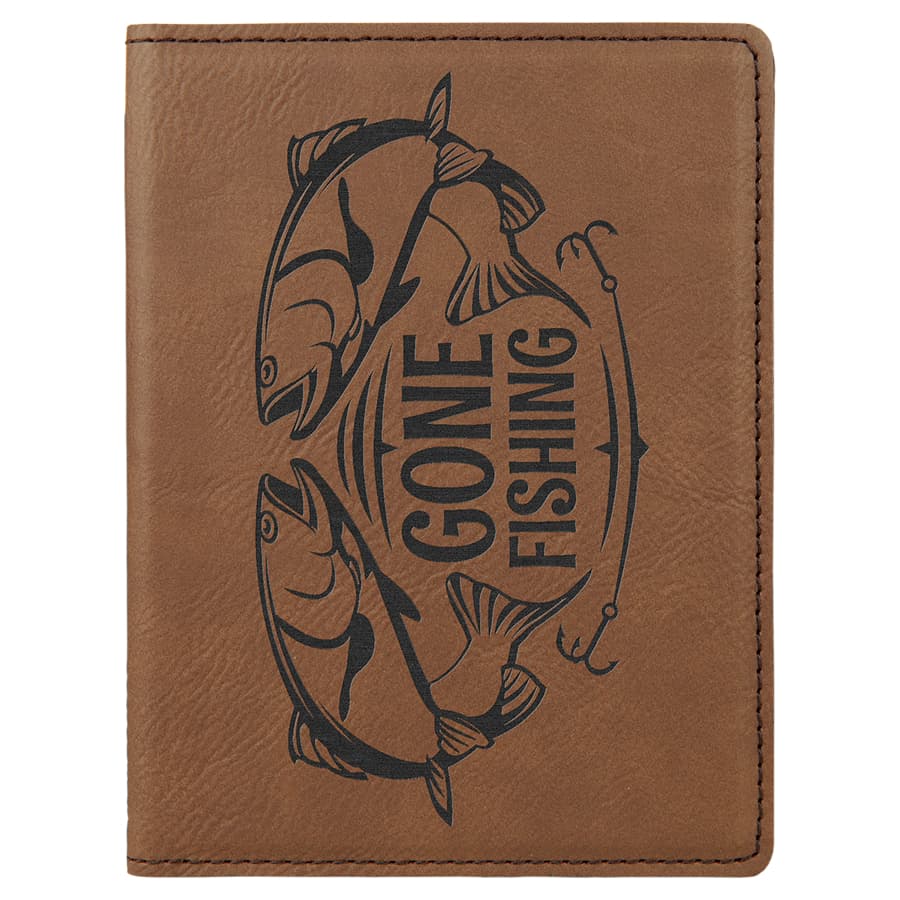 Dark Brown Leatherette Passport Holder — view 1 of 3