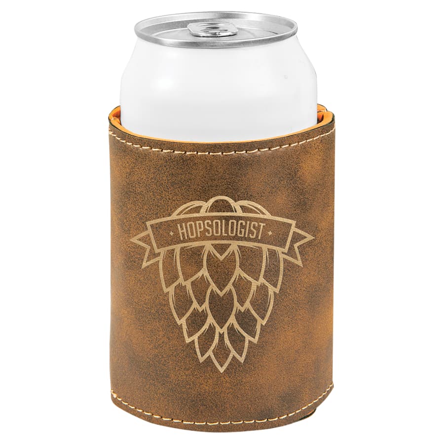 Rustic/Gold Leatherette Beverage Holder — view 1 of 2