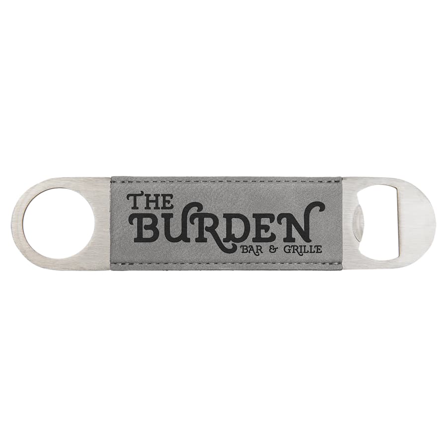 Gray Leatherette Bottle Opener — view 1 of 2