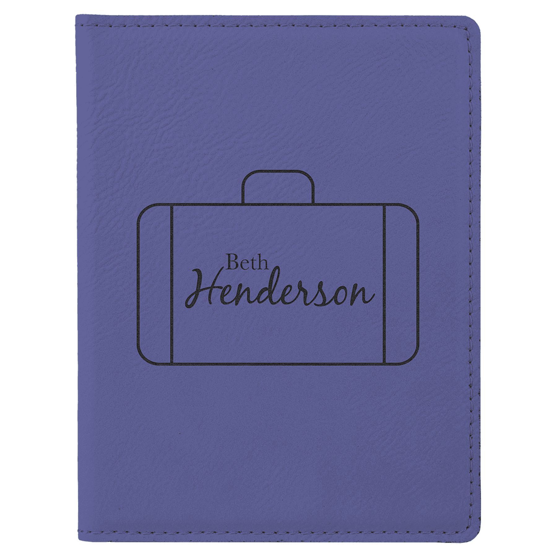 Purple Leatherette Passport Holder — view 1 of 3