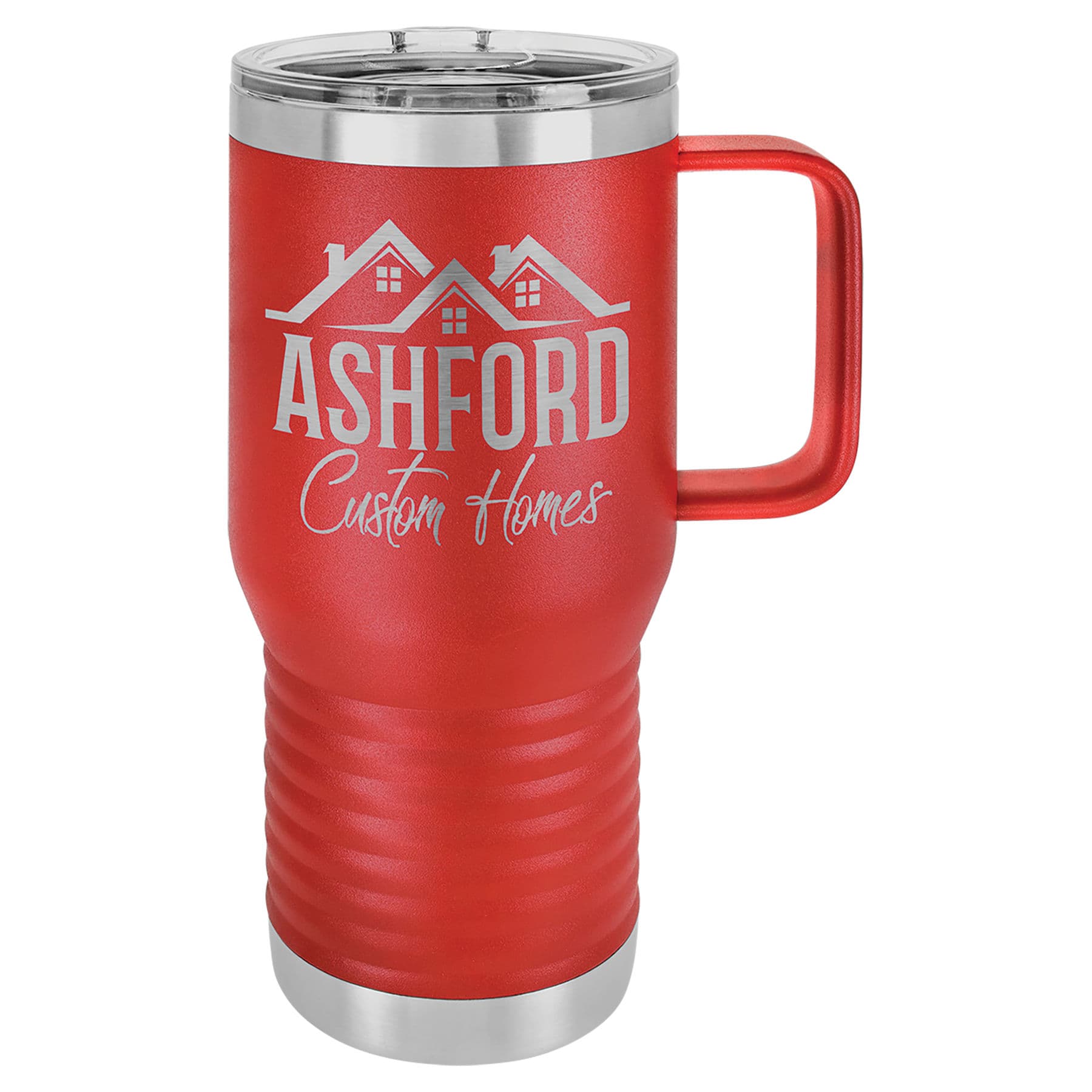 Red 20 oz. Travel Mug with Clear Slider Lid — view 1 of 2