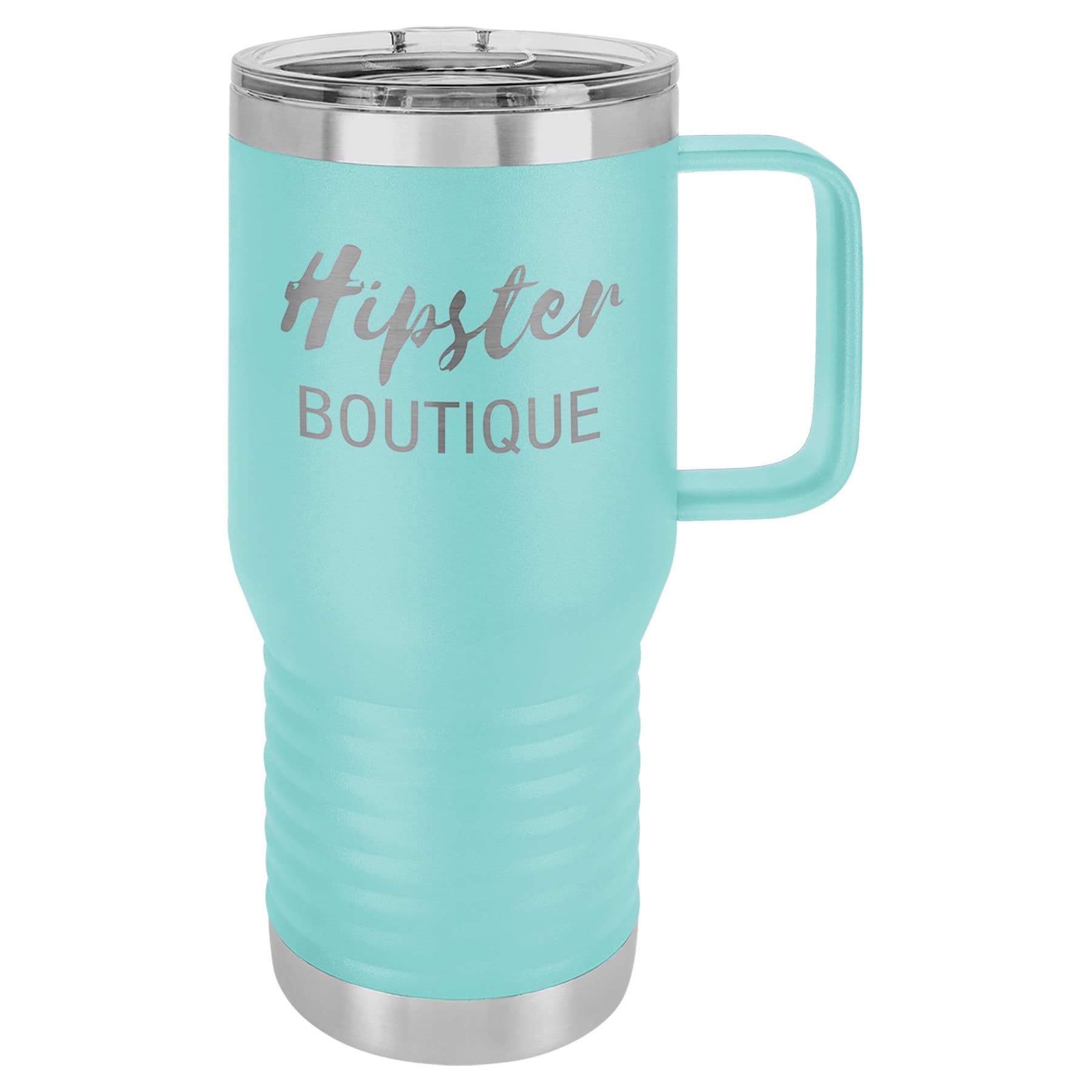 Teal 20 oz. Travel Mug with Clear Slider Lid — view 1 of 2