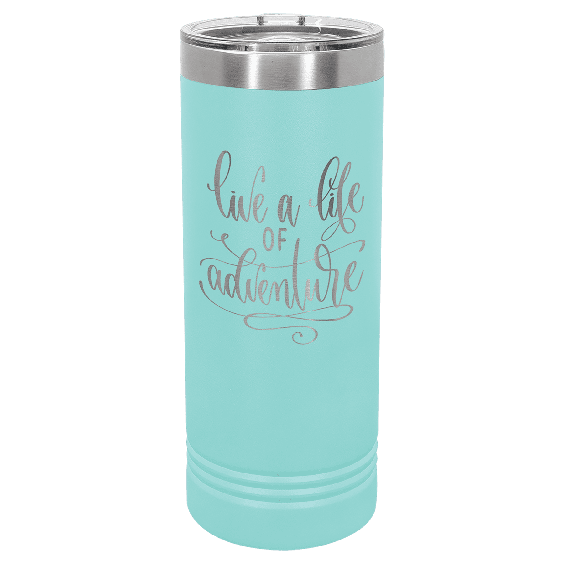 Teal 22 oz. Skinny Tumbler with Slider Lid — view 1 of 2