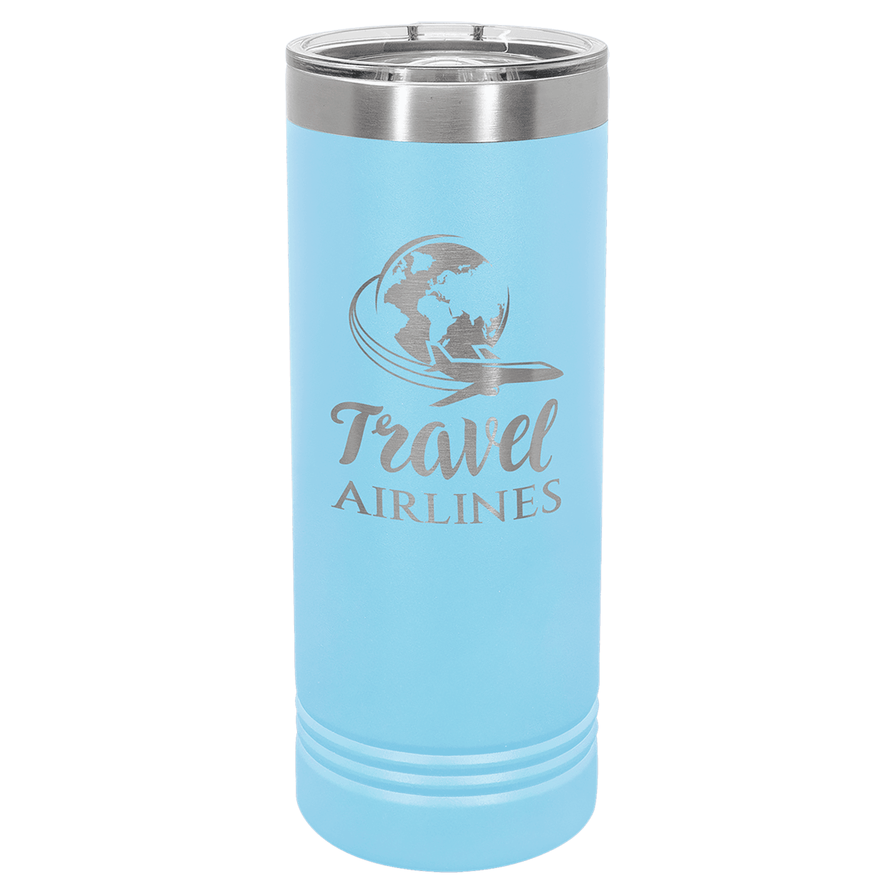 Light Blue 22 oz. Skinny Tumbler with Slider Lid — view 1 of 2