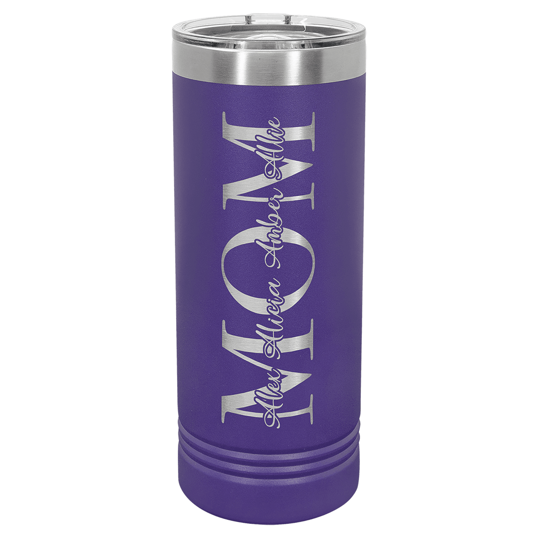 Purple 22 oz. Skinny Tumbler with Slider Lid — view 1 of 2