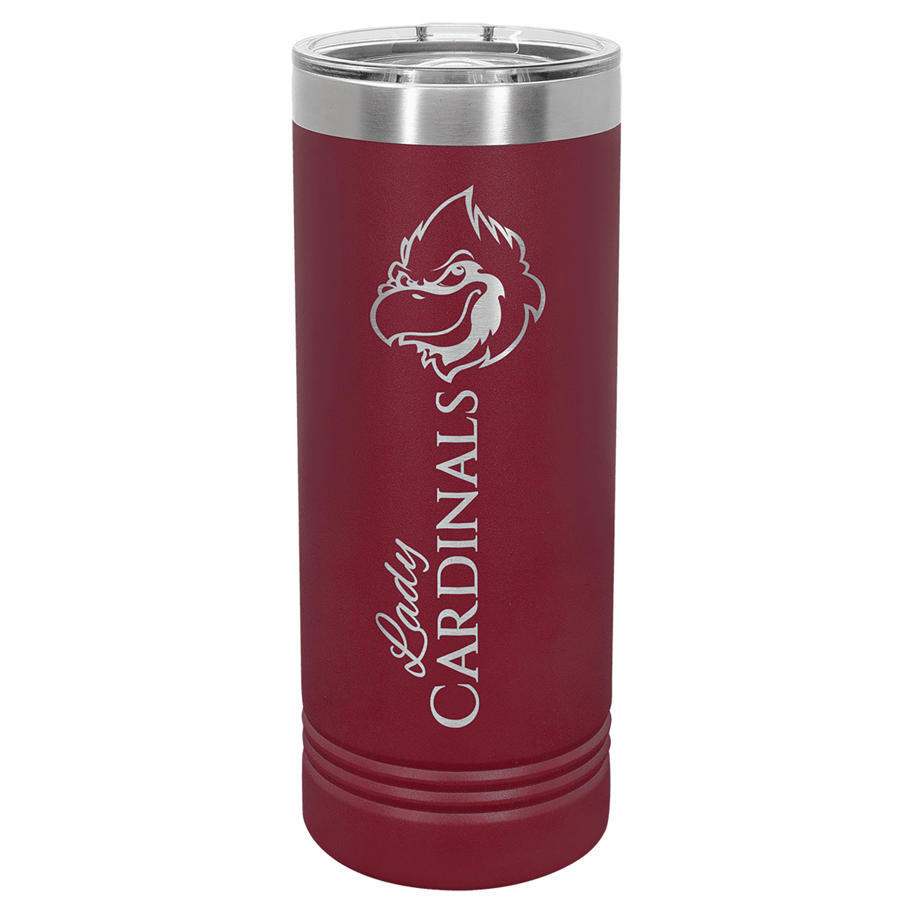 Maroon 22 oz. Skinny Tumbler with Slider Lid — view 1 of 2
