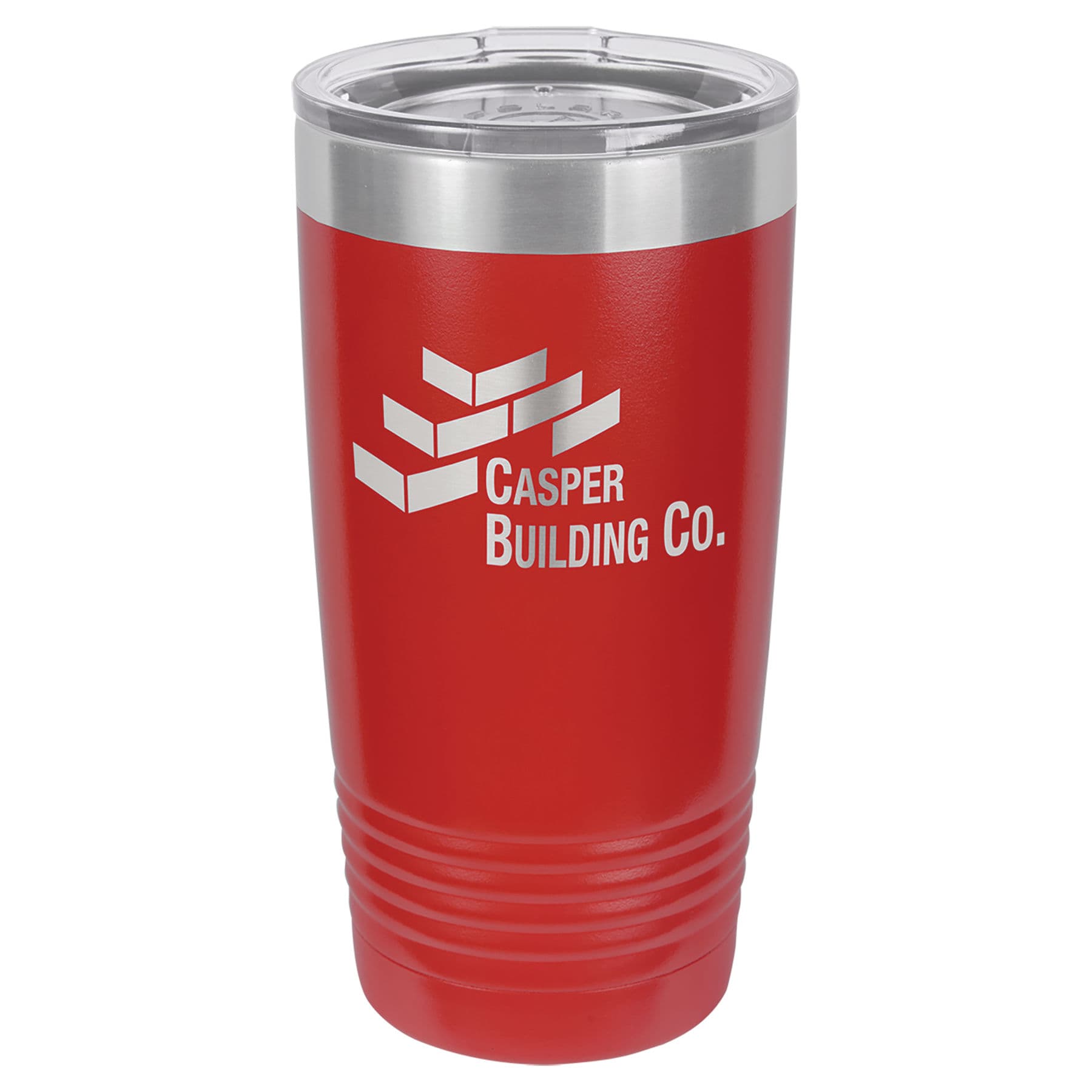 Red 20 oz. Ringneck Tumbler with Clear Lid — view 1 of 2