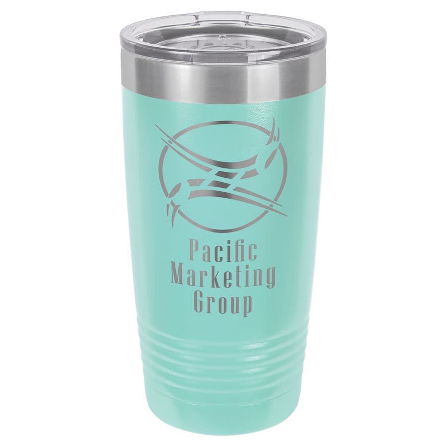 Teal 20 oz. Ringneck Tumbler with Clear Lid — view 1 of 2