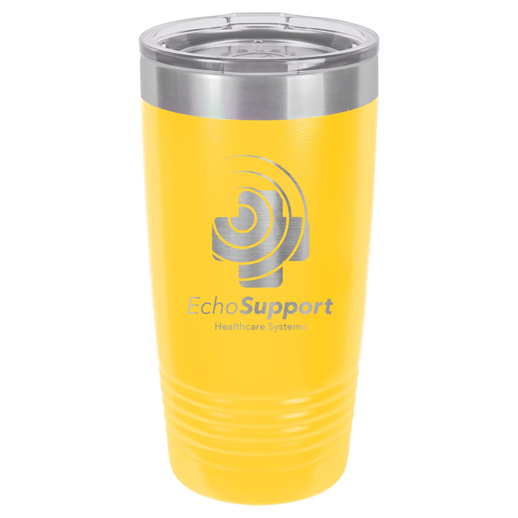 Yellow 20 oz. Ringneck Tumbler with Clear Lid — view 1 of 2