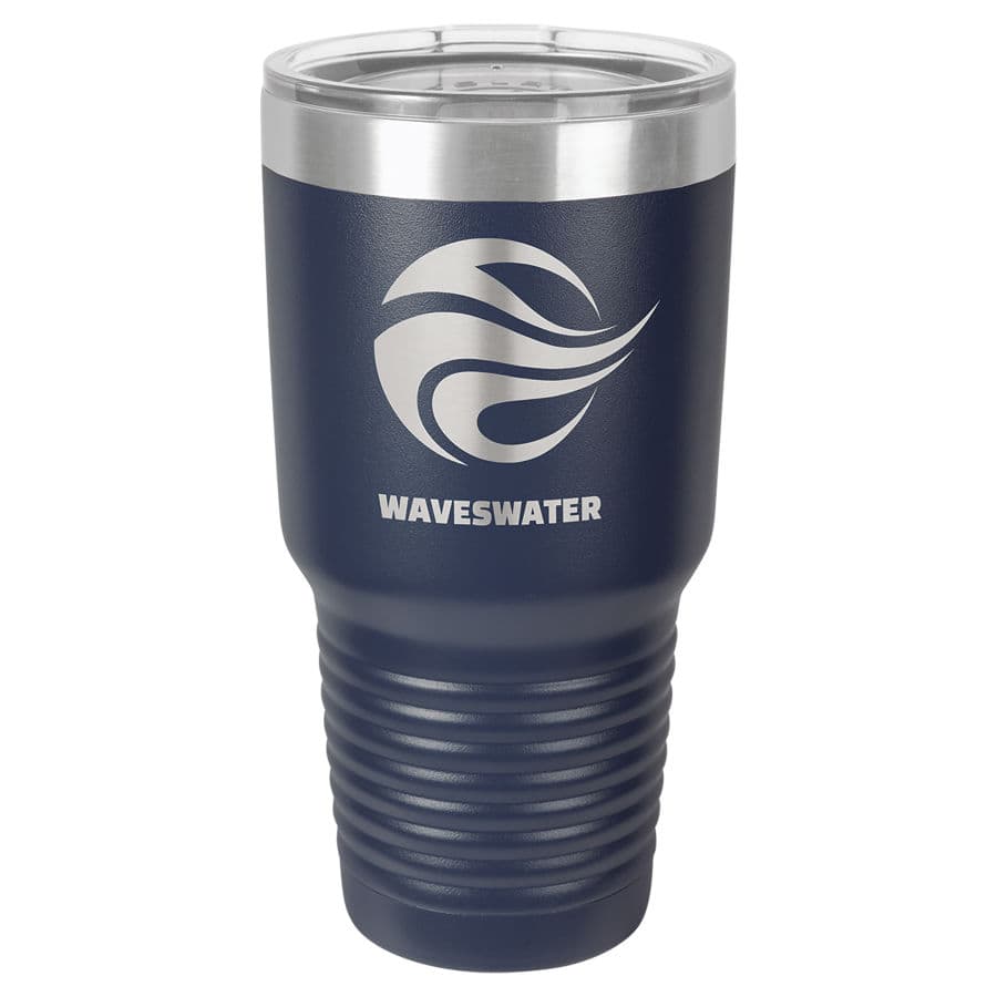 Navy Blue 30 oz. Ringneck Tumbler with Clear Lid — view 1 of 2