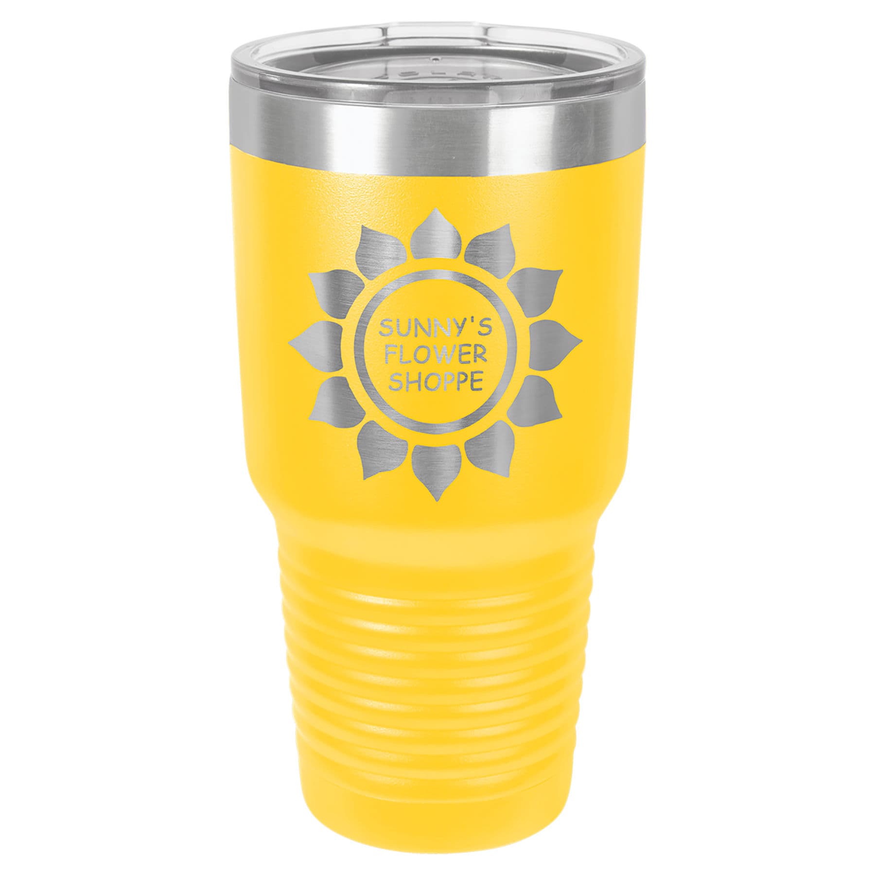 Yellow 30 oz. Ringneck Tumbler with Clear Lid — view 1 of 2