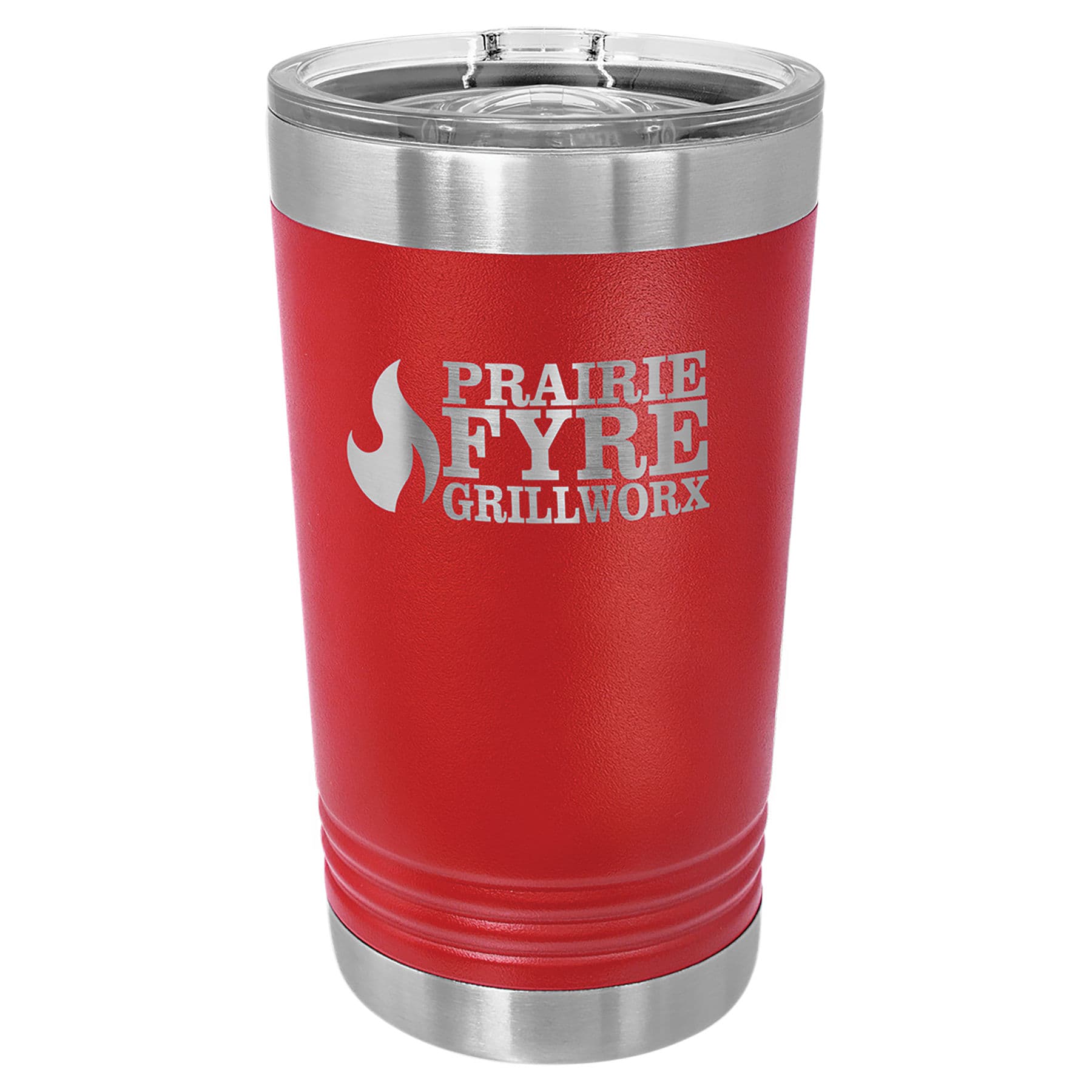 Red Pint with Clear Slider Lid — view 1 of 2