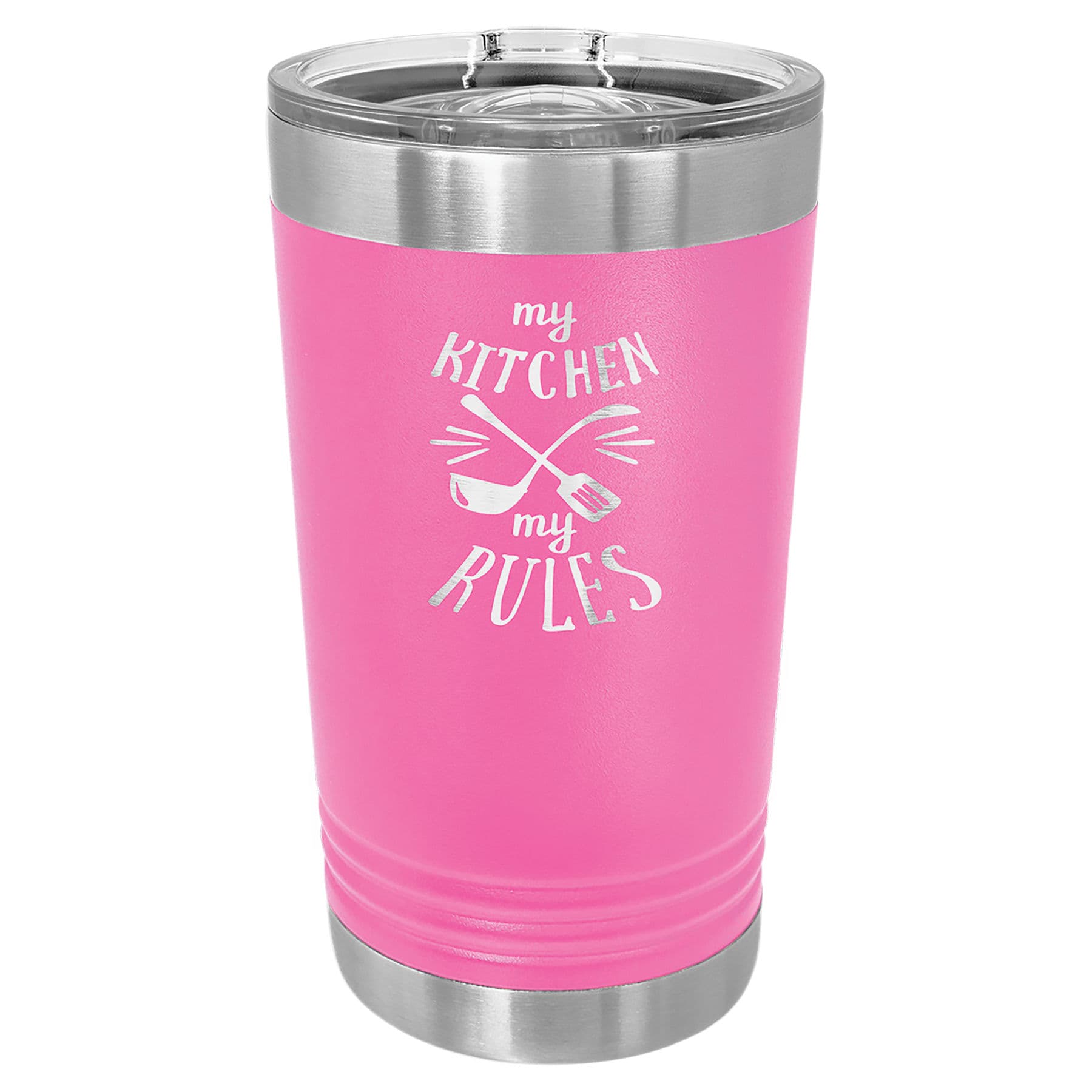 Pink Pint with Clear Slider Lid — view 1 of 2