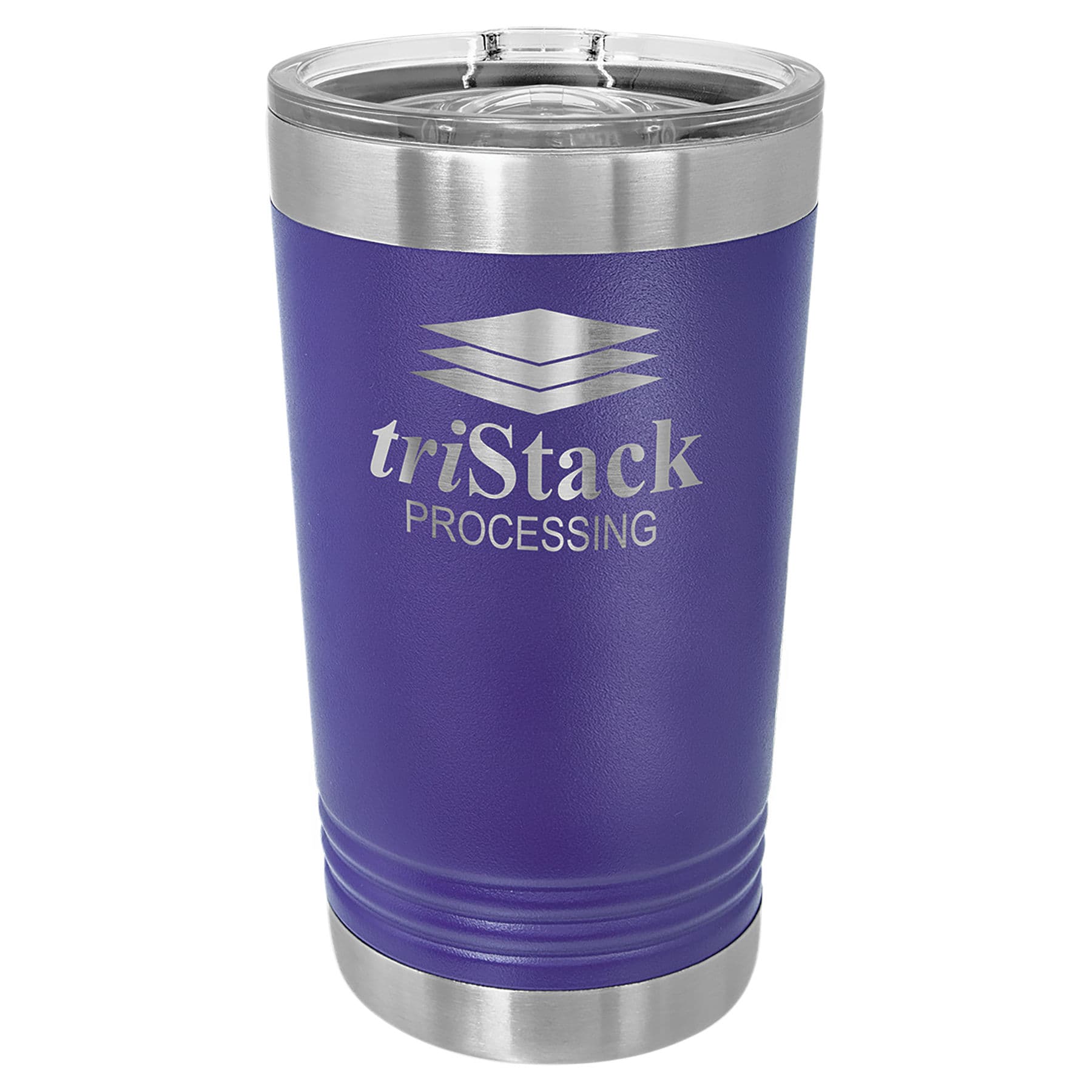 Purple Pint with Clear Slider Lid — view 1 of 2