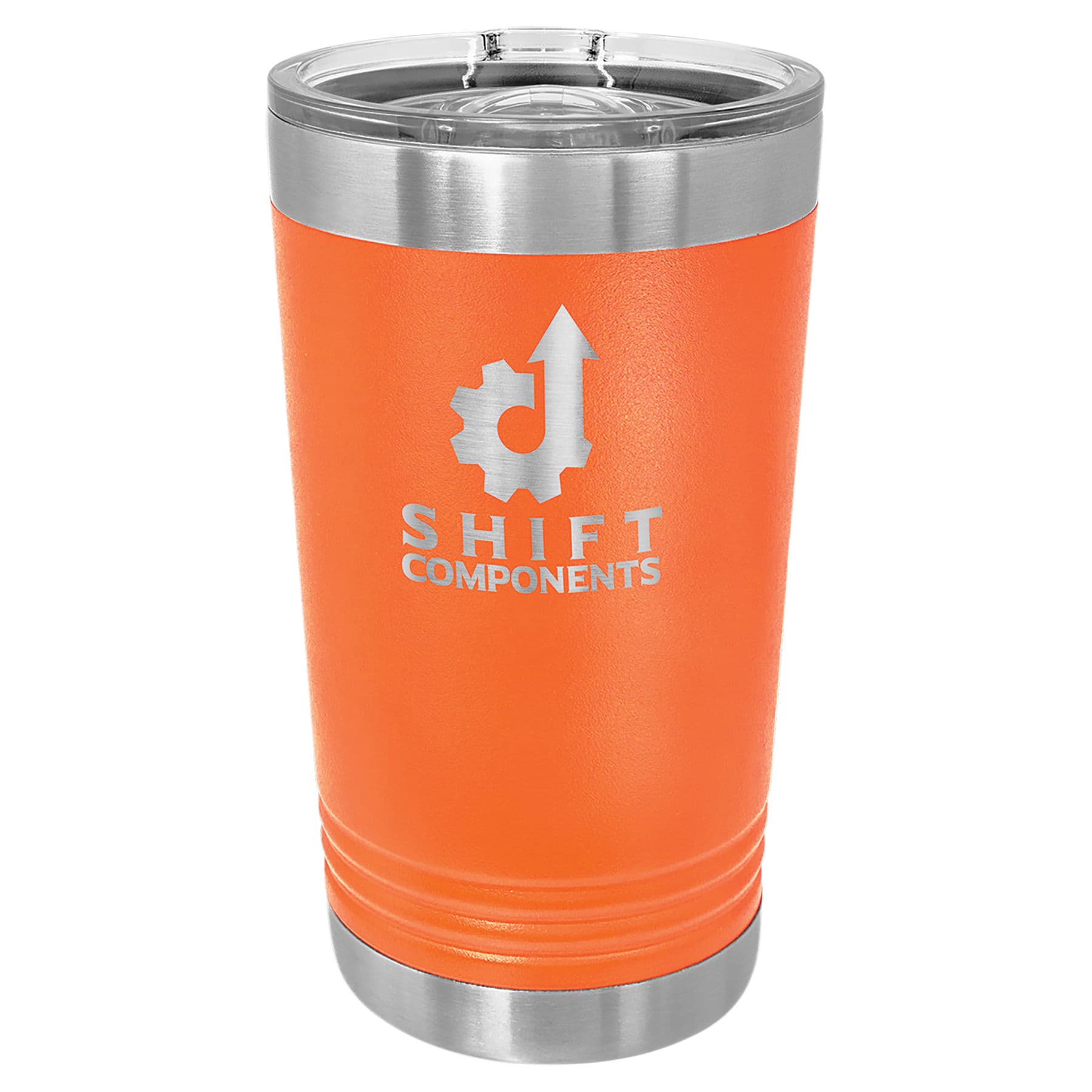 Orange Pint with Clear Slider Lid — view 1 of 2