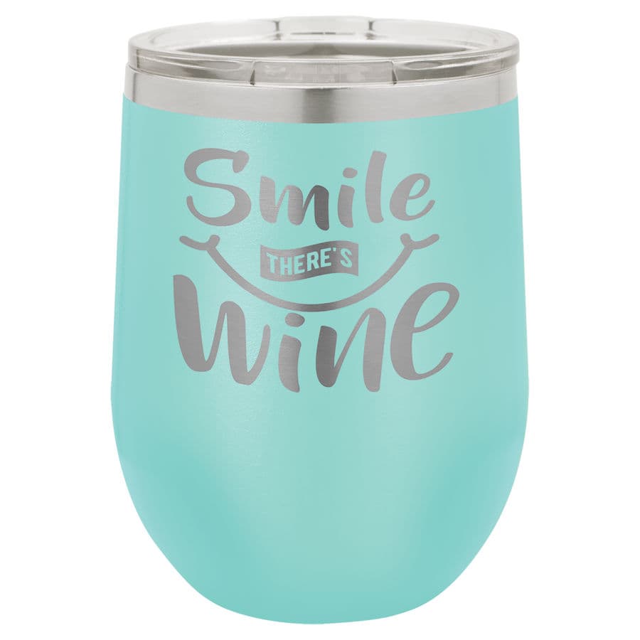 Teal 12 oz. Stemless Tumbler with Clear Lid — view 1 of 2