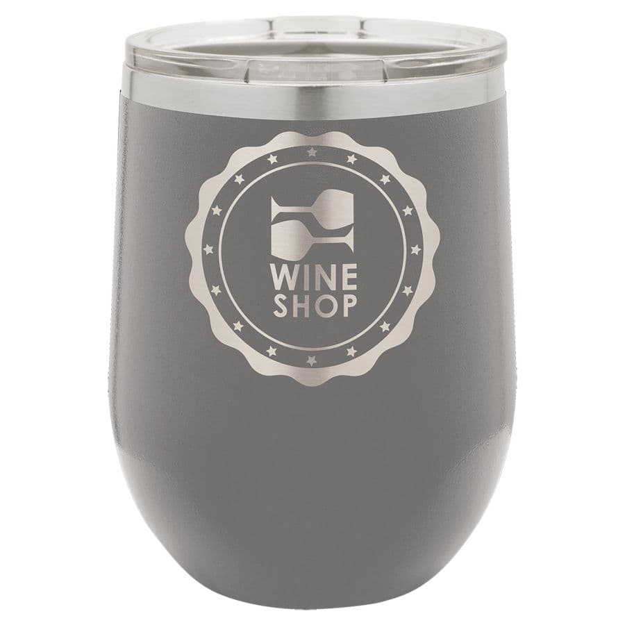 Dark Gray 12 oz. Stemless Tumbler — view 1 of 2