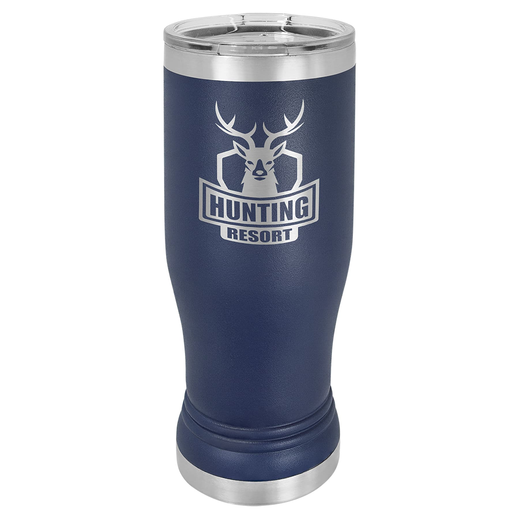 Navy Blue 14 oz. Pilsner with Clear Lid — view 1 of 2
