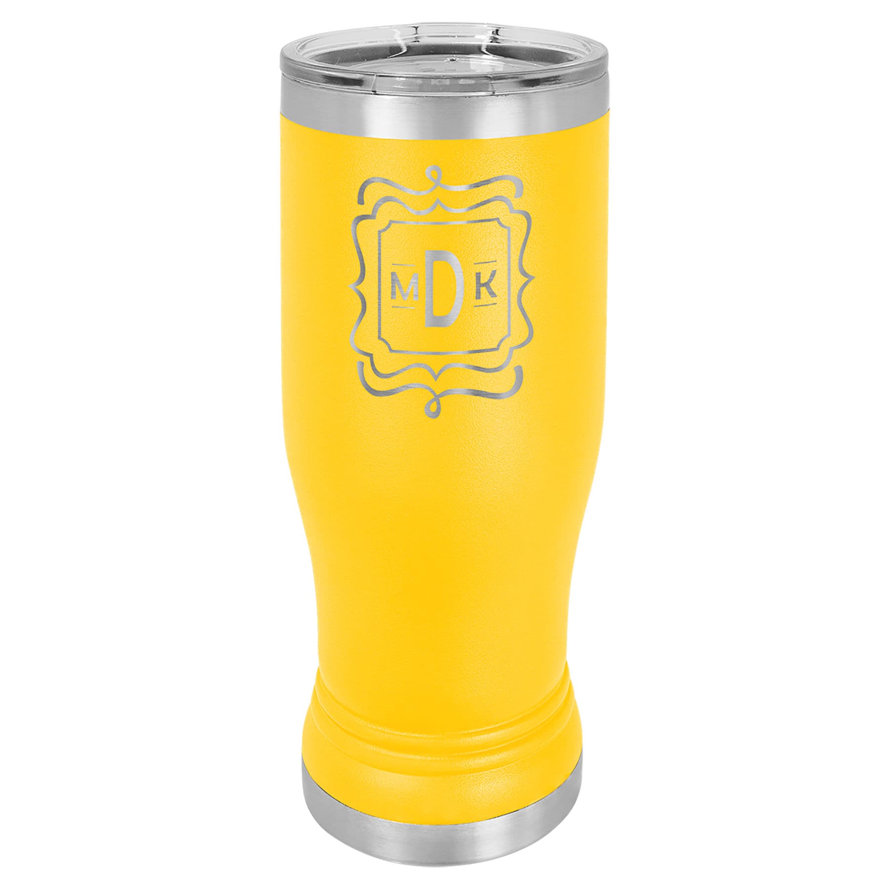 Yellow 14 oz. Pilsner with Clear Lid — view 1 of 2