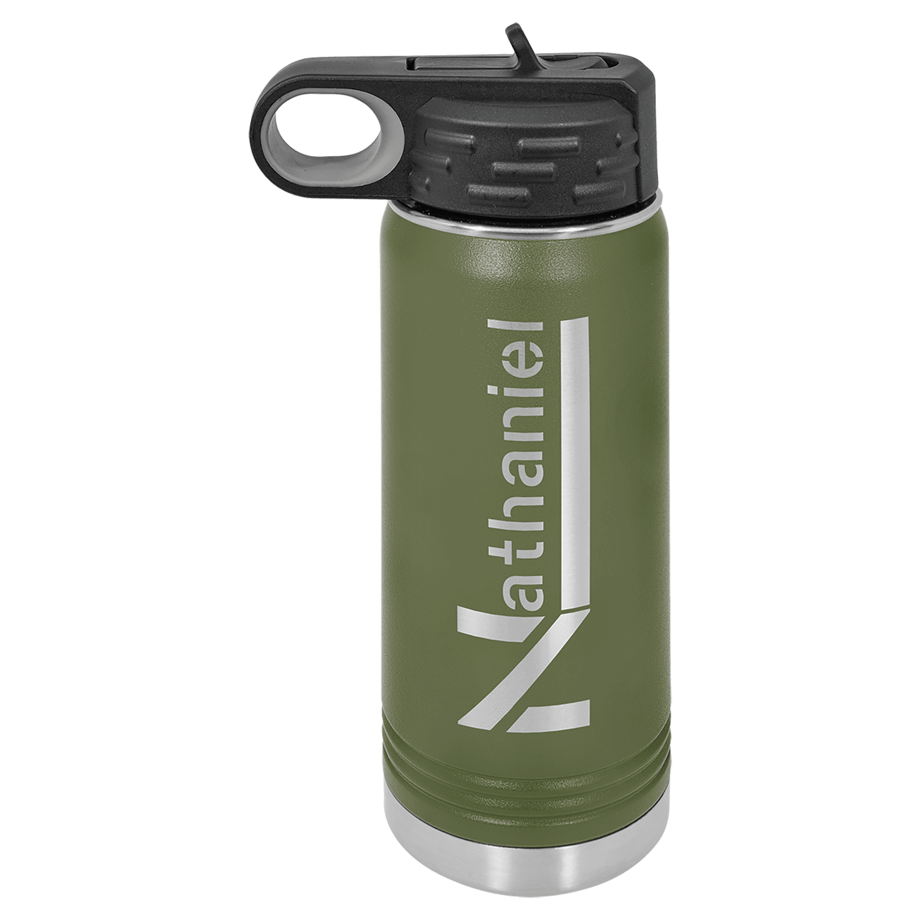 Olive Green 20 oz. Powder Coated Water Bottle — view 1 of 6