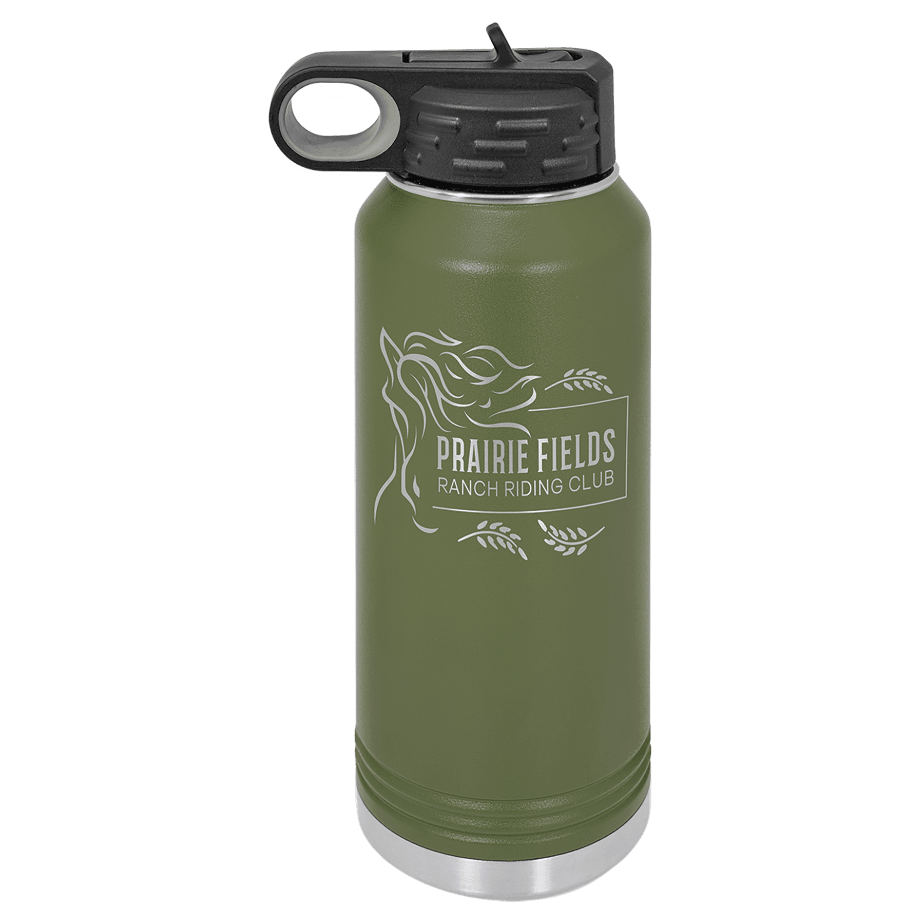 Olive Green 32 oz. Powder Coated Water Bottle — view 1 of 6