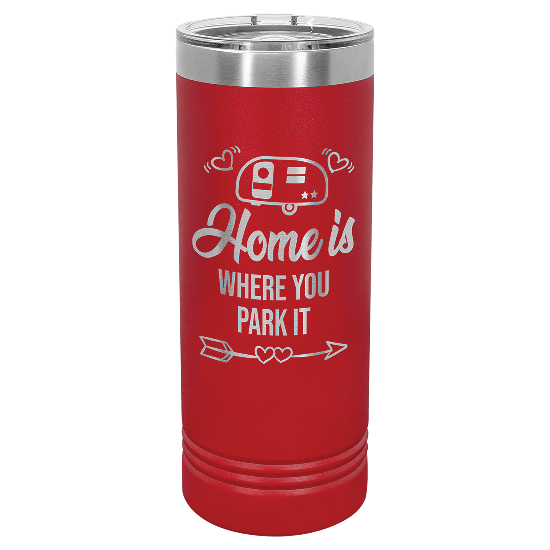 22 oz. İnce Termos – Kırmızı — görsel 1/2