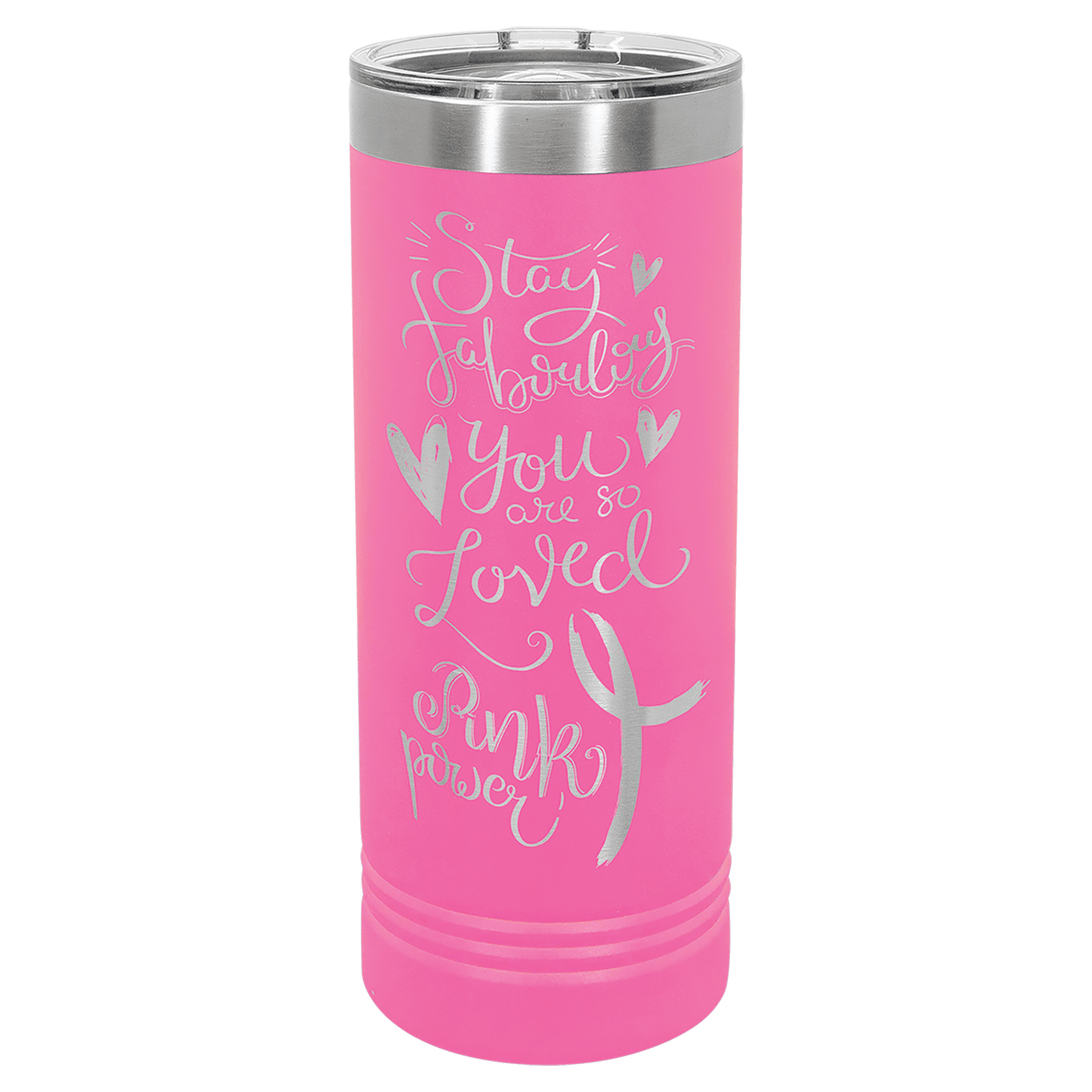 22 oz. İnce Termos – Pembe — görsel 1/2
