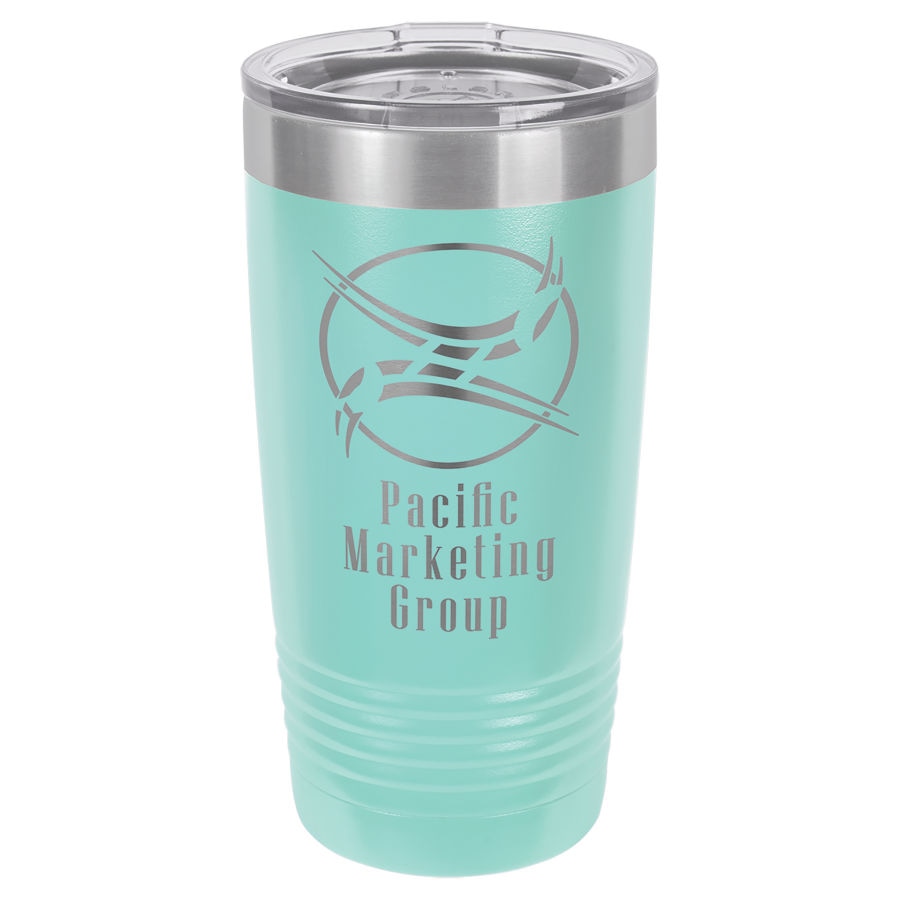 20 oz. Ringneck Termos Bardak, Standart Kapaklı – Petrol Mavisi — görsel 1/2