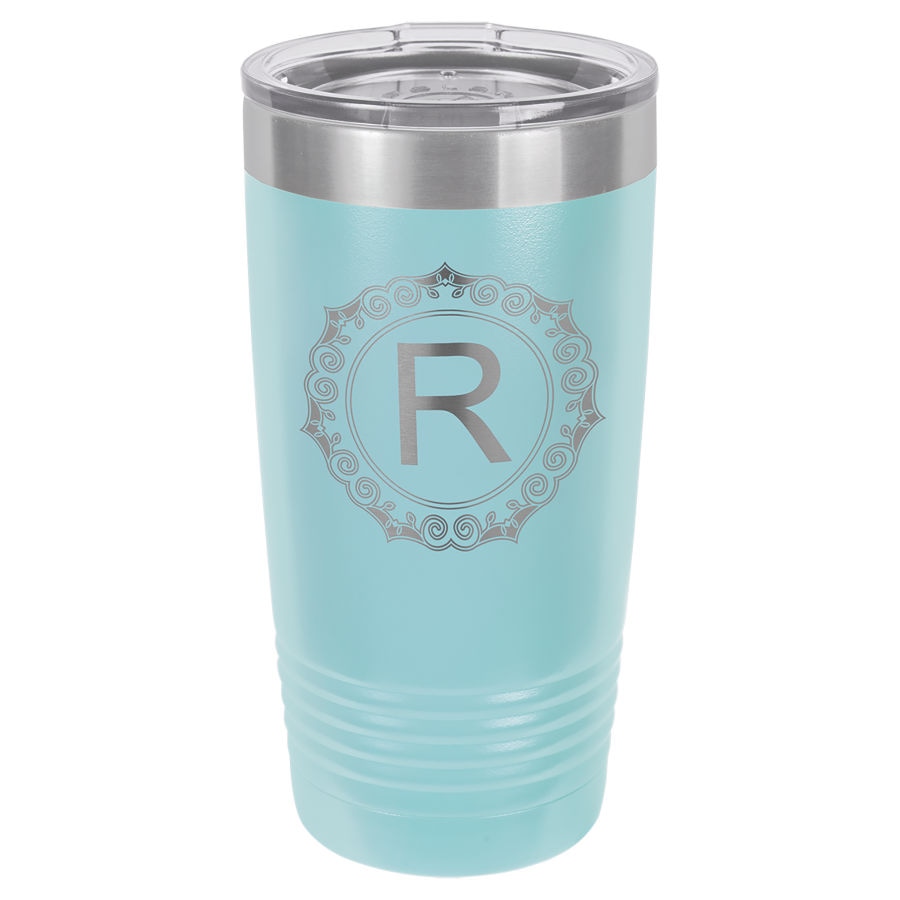 20 oz. Ringneck Termos Bardak, Standart Kapaklı – Açık Mavi — görsel 1/2