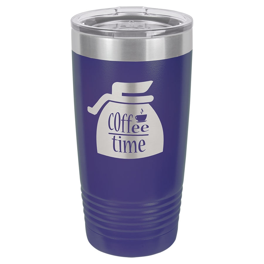 20 oz. Ringneck Termos Bardak, Standart Kapaklı – Mor — görsel 1/2