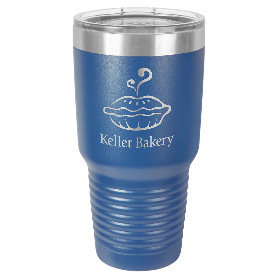 30 oz. Kraliyet Mavisi Ringneck Termos Bardak, Standart Kapaklı — görsel 1/2