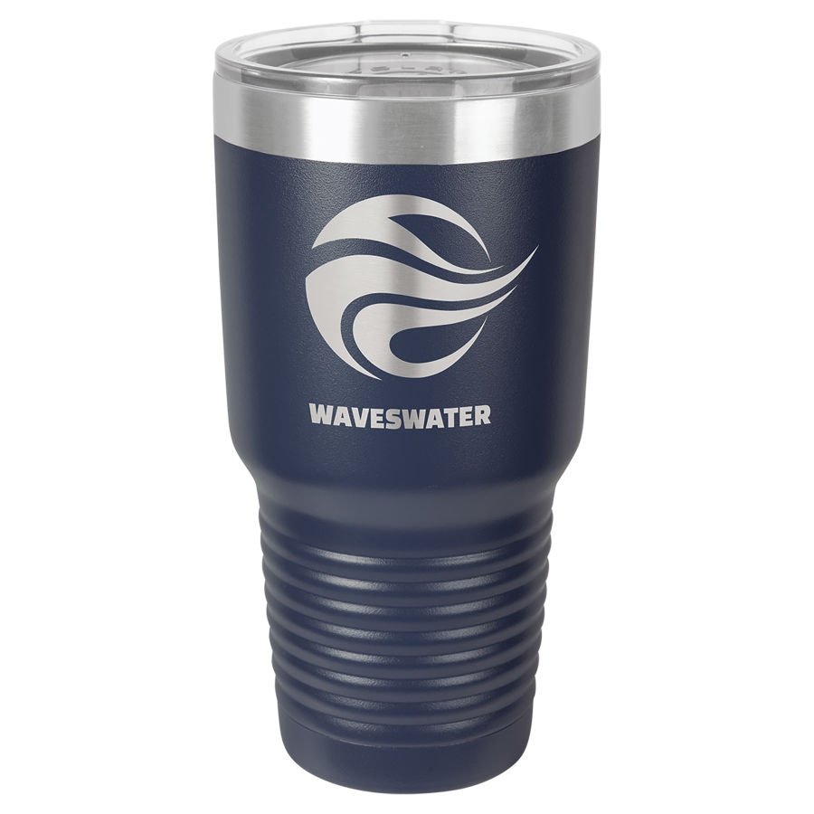 30 oz. Lacivert Ringneck Termos Bardak, Standart Kapaklı — görsel 1/2