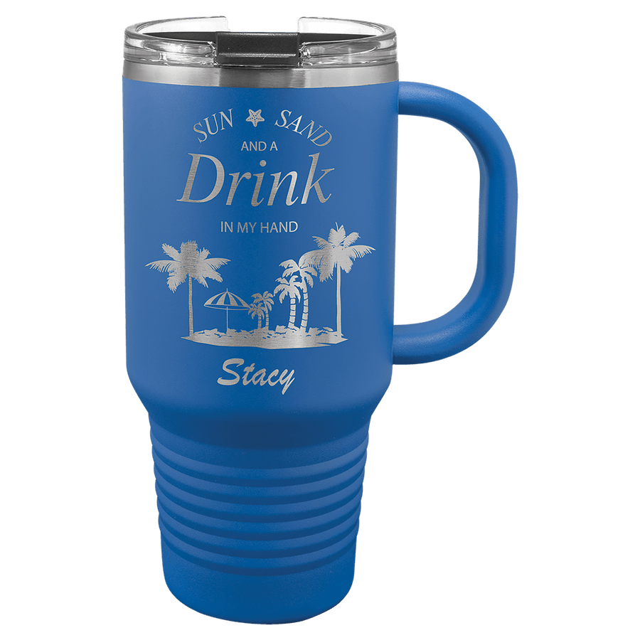 32 oz. Kraliyet Mavisi Seyahat Kupası