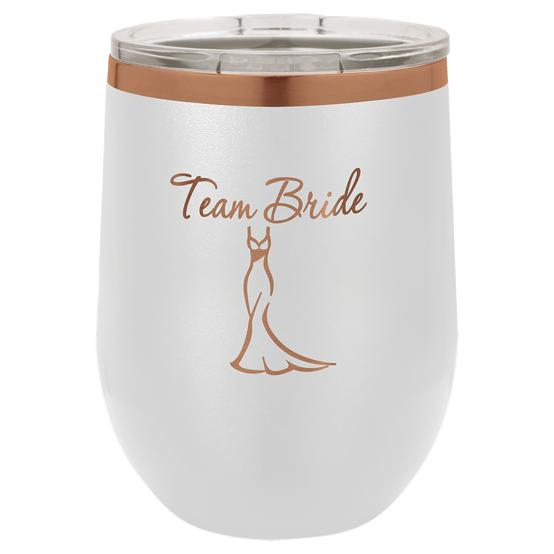 Ayaksız Termos – 12 oz. / Beyaz/Rose Gold — görsel 1/2