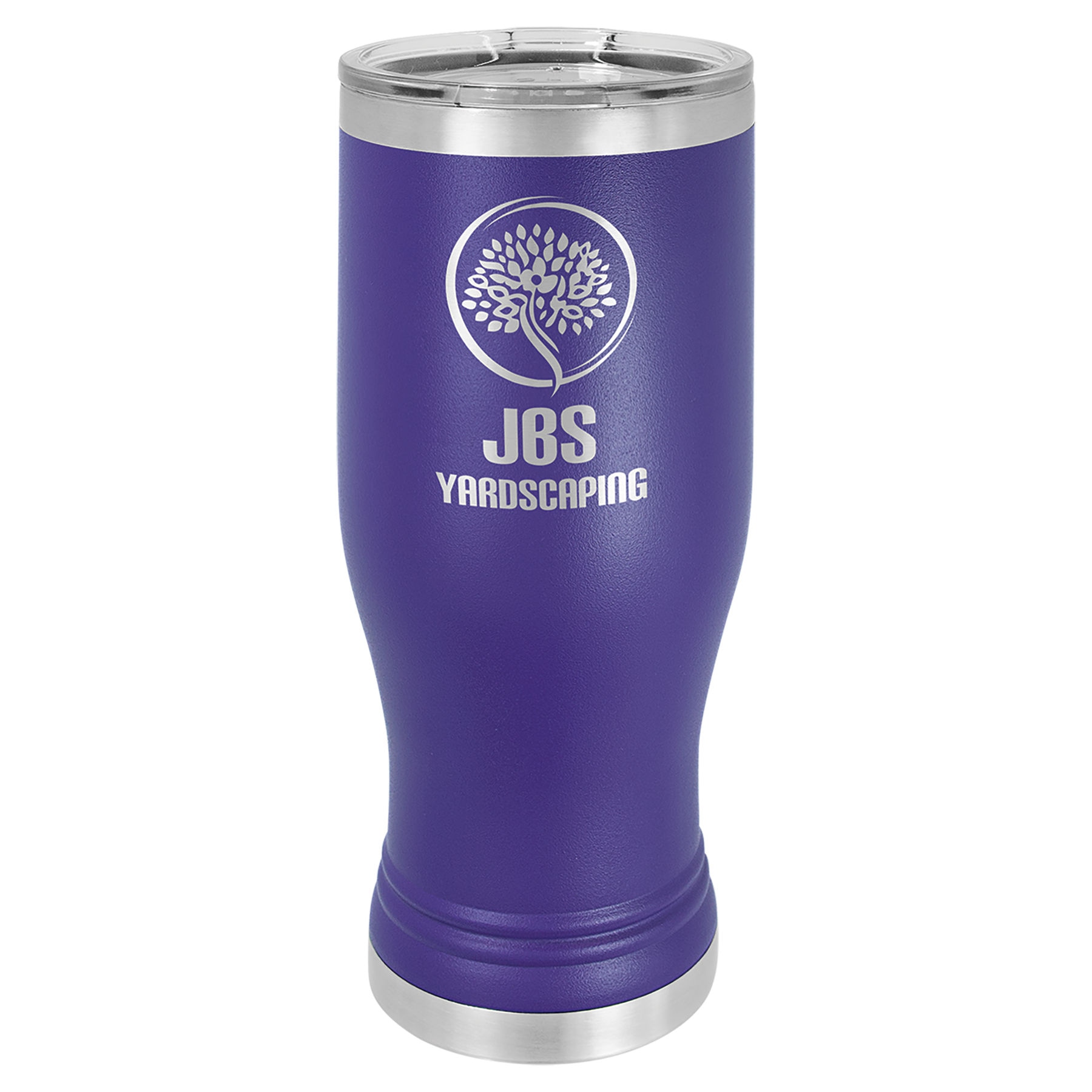 Şeffaf Kapaklı Bira Bardağı – Mor / 20 oz — görsel 1/2