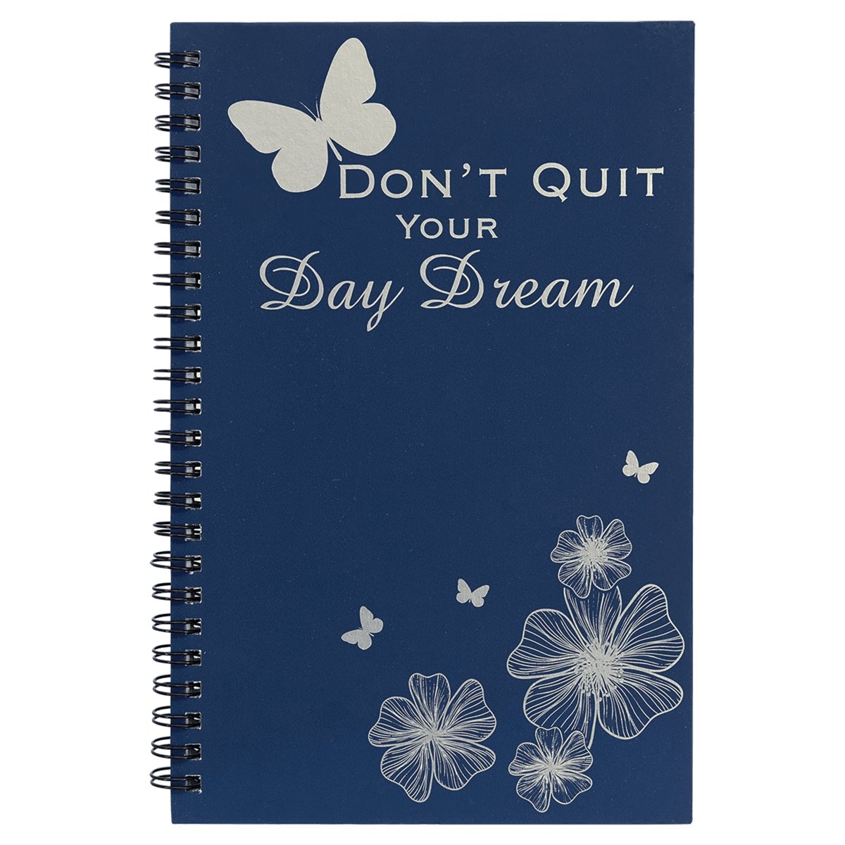 5 1/2" x 8 1/2" Blue Lazerburst Spiral Notebook - Lasers to Silver