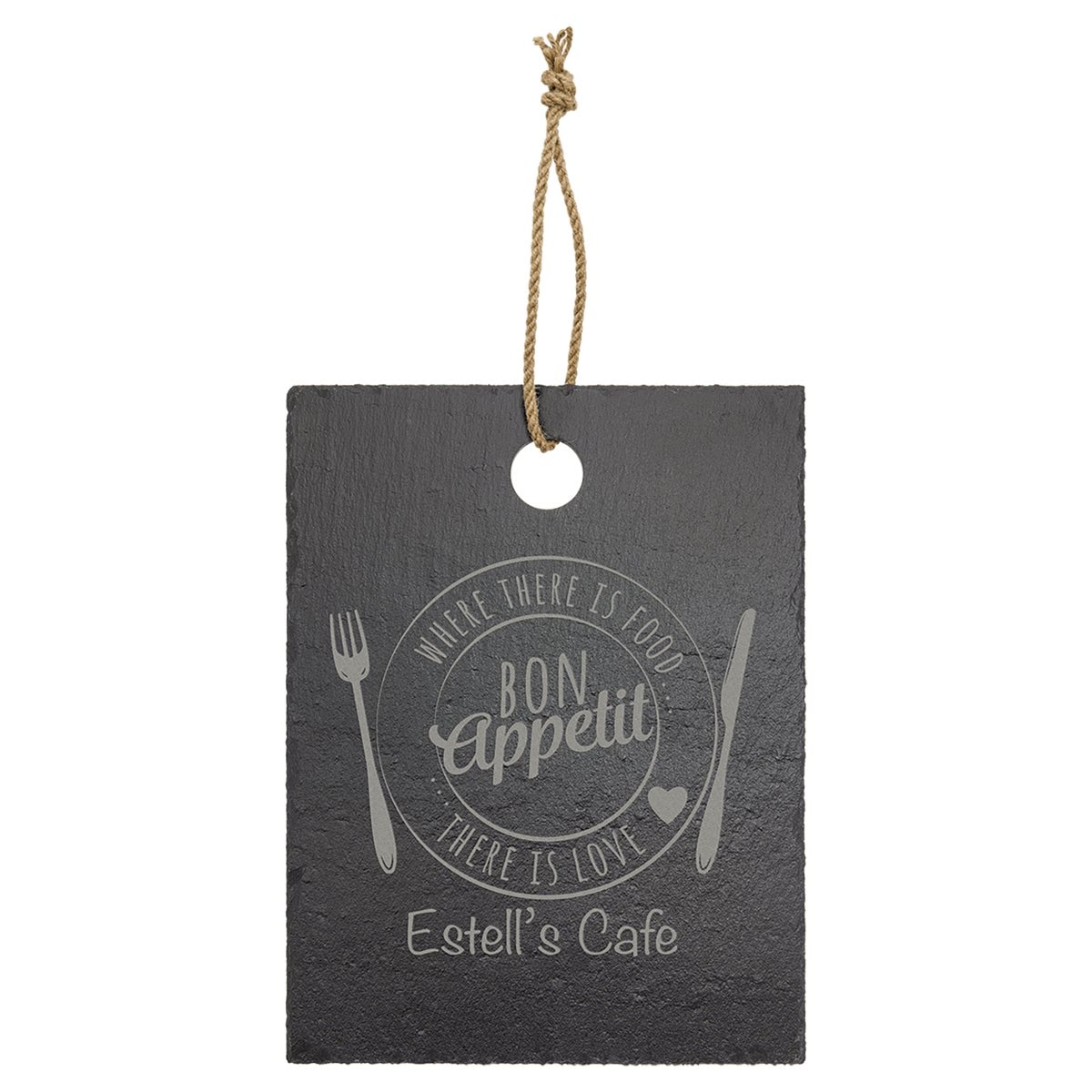 Slate Cutting Board with Rubber Pads and Hanging String — view 1 of 2
