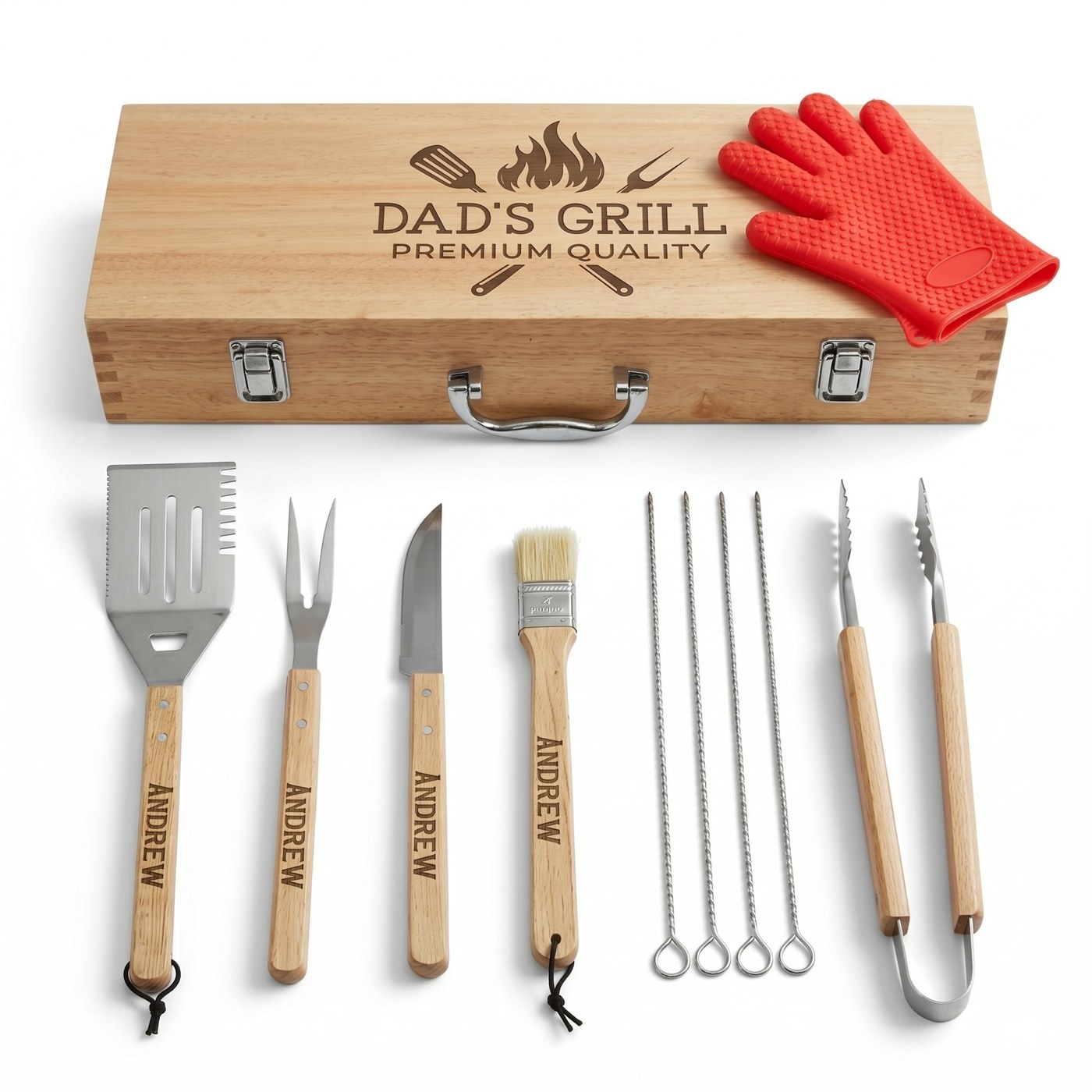 Çantalı Barbekü Izgara Seti – 11 Parça Set — görsel 1/4