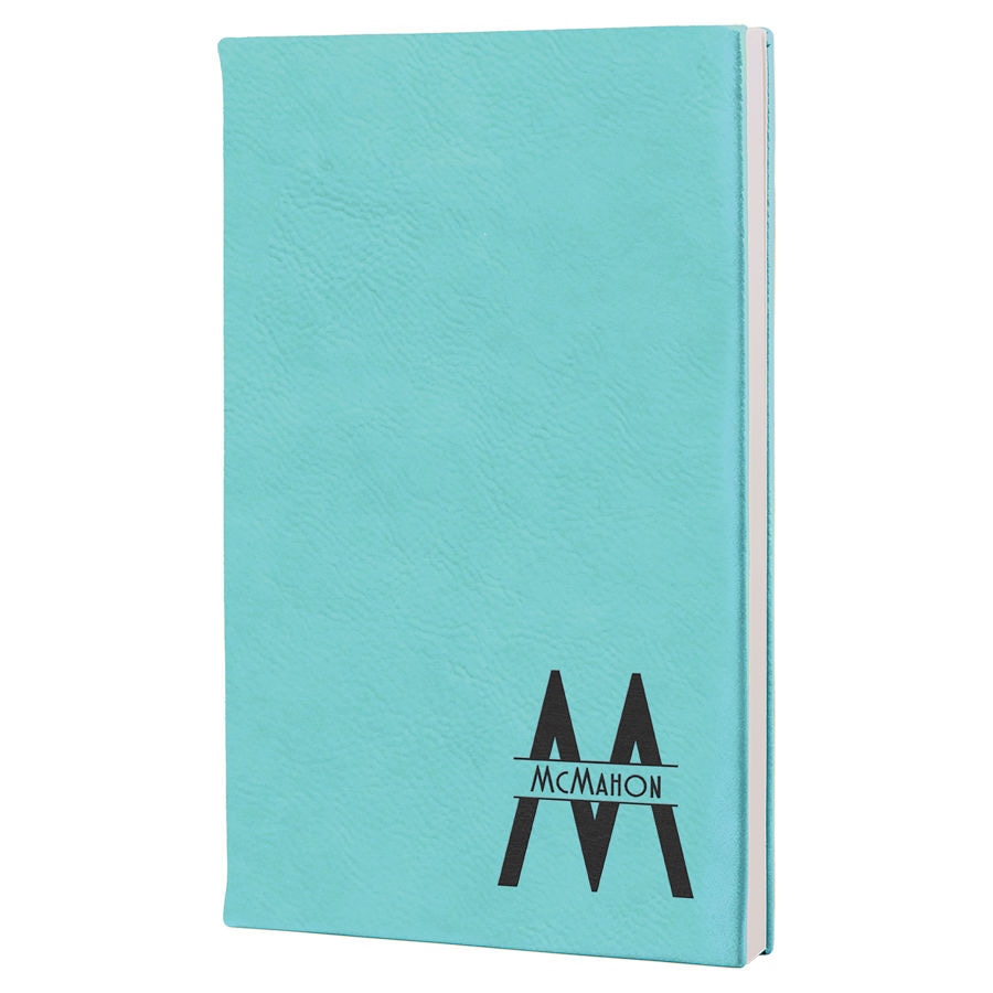 Petrol Mavisi Suni Deri Defter — görsel 1/4