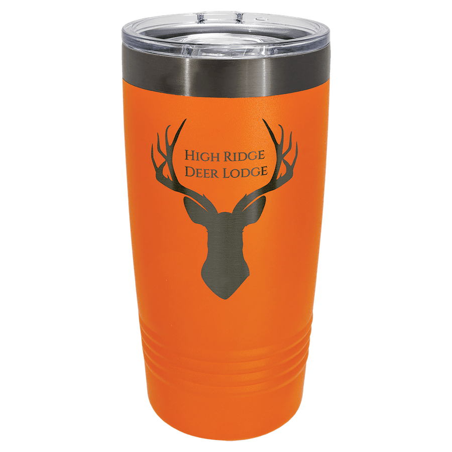 20 oz. Turuncu/Hayalet Siyah İyon Kaplamalı Ringneck Termos Bardak, Sürgülü Kapaklı